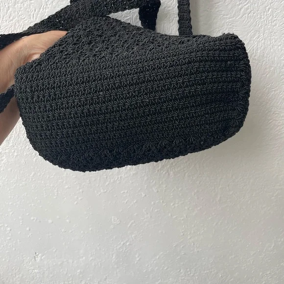🦋Chateau Knit Crossbody/Shoulder Bag - Black - Picture 5 of 9